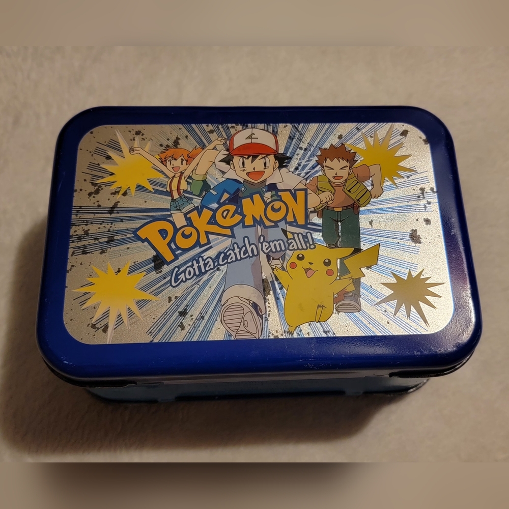 Vintage 90's Pokemon Card Tin Lunch Box - Picture 3 of 7